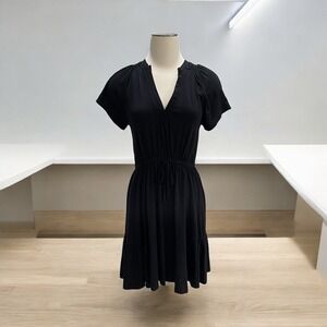 Grey State Black Dress XS Casual Workwear Flowy Charming Preppy Minimalist Soft